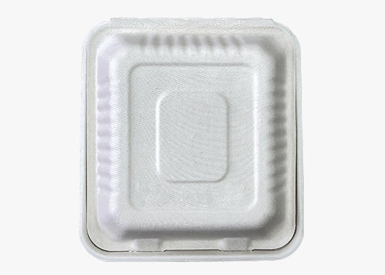 泰国工厂大量现货供应：纸浆模塑餐具; 9寸锁盒 型号2